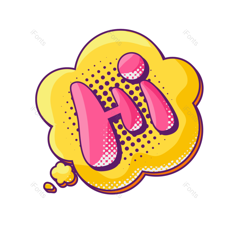 艺术字图片,创意字元素,卡通字PNG,英文免抠素材